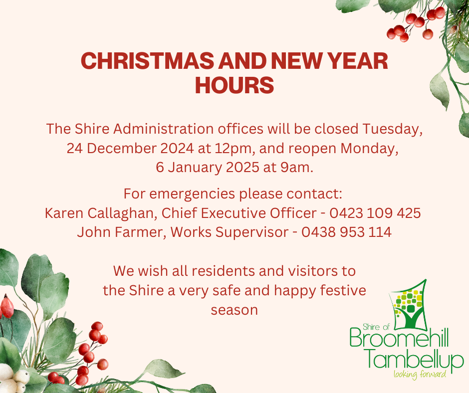 Office closure details