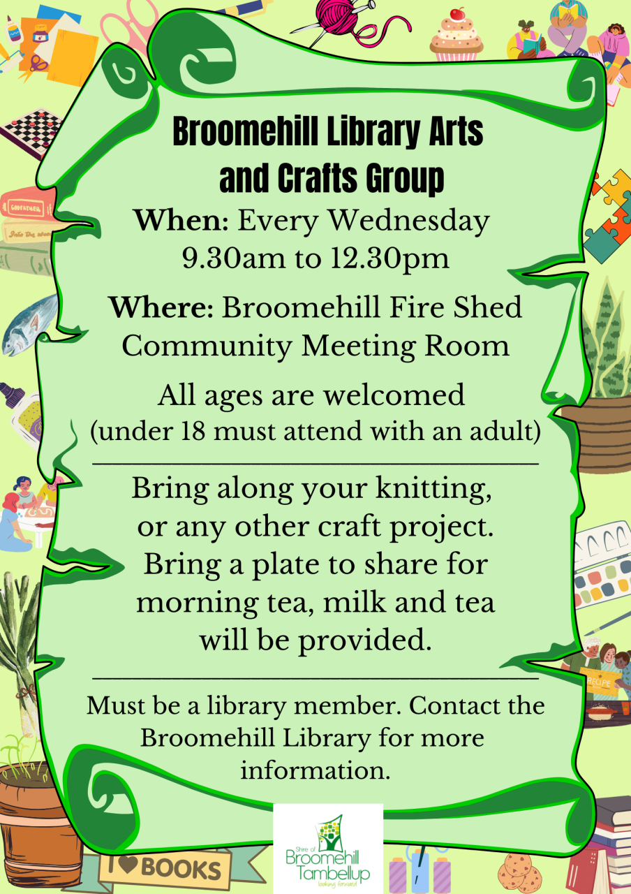 Broomehill Library Arts and Crafts Group