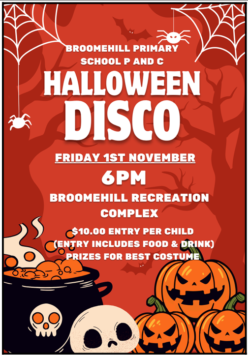 Broomehill Primary School P and C Halloween Disco