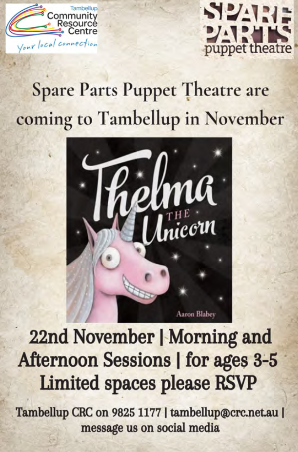 Spare Parts Puppet Theatre -  Thelma the Unicorn