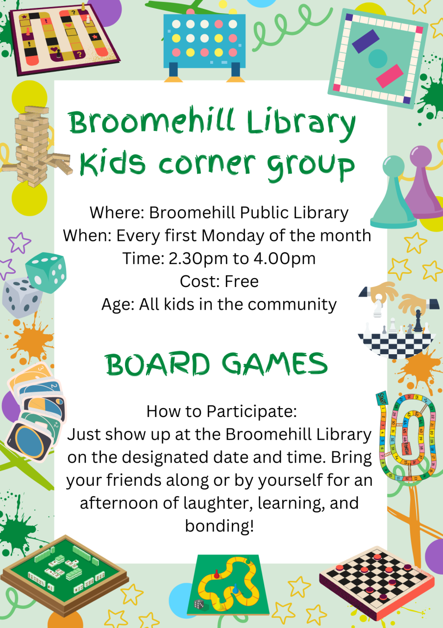 Broomehill Library Kids Corner Group - Board Games