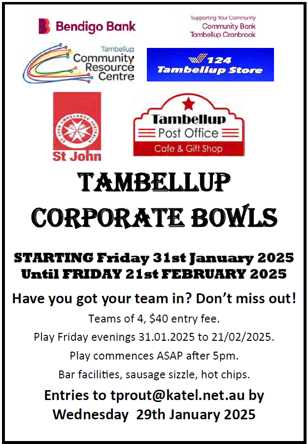 Tambellup Corporate Bowls