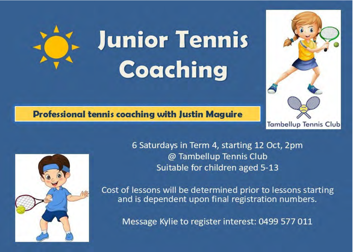 Junior Tennis Coaching